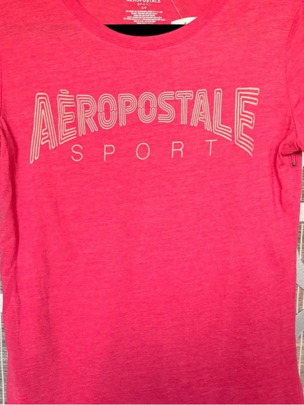 Aeropostale Kids Hot Pink Graphic Sport Tee